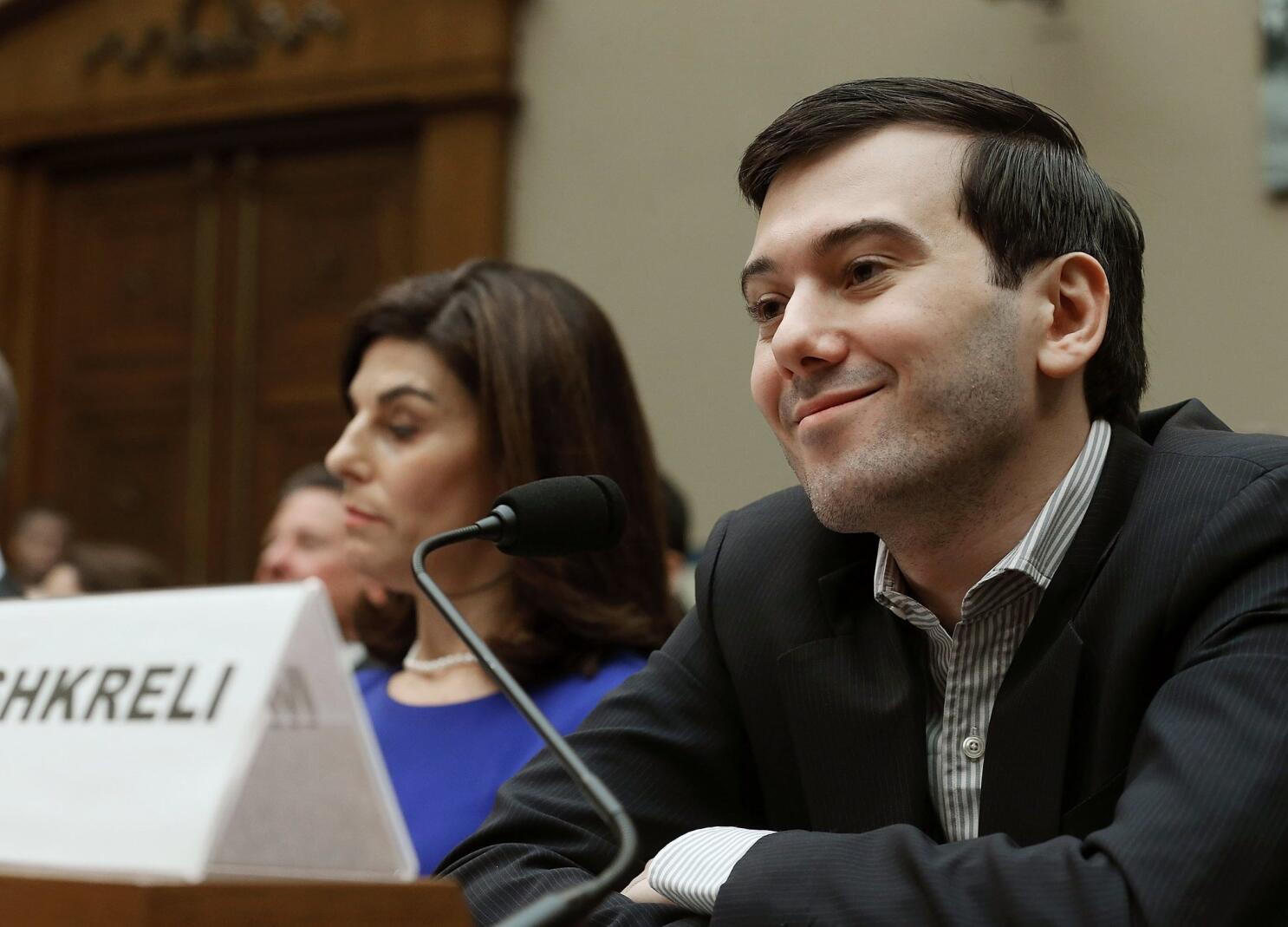 Archive photograph of Martin Shkreli at a hearing